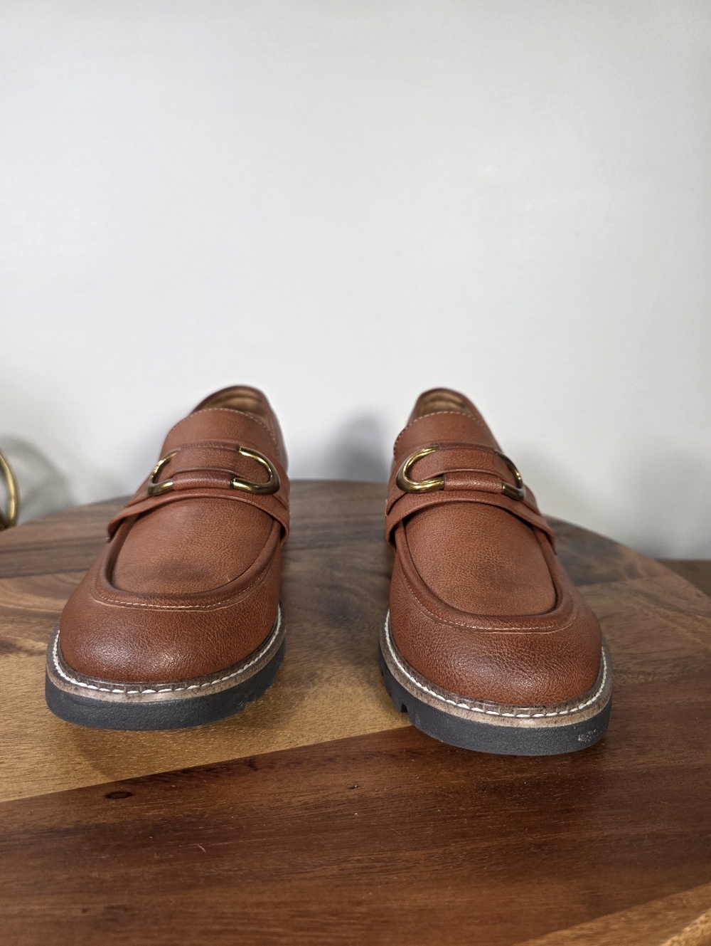EuroSoft Lola Bit Loafer – Brown Lug Sole Slip-On Shoes Size 10 - Picture 5 of 14